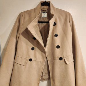 Tan peacoat, size S, brand Old Navy